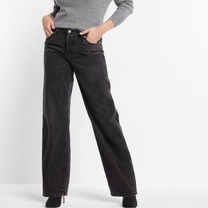 Express Black Baggy Jeans